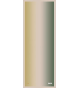 Degrade Desen Dora Saten Seri Şal Eşarp Askısı İle Birlikte 75x200 Yeşil Krem-75