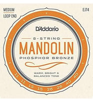 D'Addario EJ74 EJ Serisi Mandolin Tel Seti (Medium Tension)