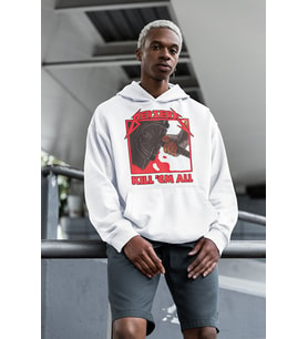 Berserk Kim El All Yazılı Unisex Oversize Anime Hoodie