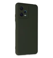 Newface Xiaomi Redmi Note 12 5G Kılıf Nano içi Kadife Silikon - Koyu Yeşil
