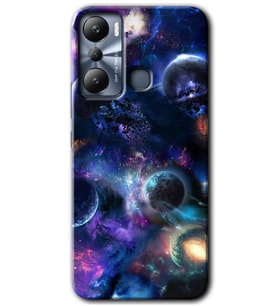 İnfinix Hot 20i Kılıf HD Desen Baskılı Kılıf - Gezegen Karışımı