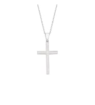Gümüş Mineli Cross Kolye