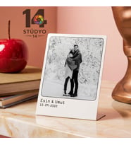 Kişiye Özel Tasarlanabilir Metal Poster Metal Tablo -Fotoğraf İsim Ve Tarih Alanlı -Sevgiliye Arkadaşa