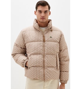 Lacoste Relaxed Fit Down Fill Mens Jacket Gizlenebilir Kapüşonlu Rahat Kesim Suya Dayanıklı Erkek Kaz tüyü Mont Haki