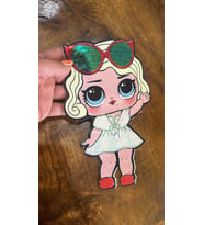 22X14 CM PUL PAYETLİ LOL BEBEK ARMA DİKİŞ APLİKE