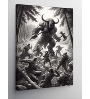 Kanvas Tablo Minotaur Savaşı