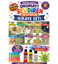 3.Sınıf Öğretmen Tavsiyeli Okumayı Sevdiren 48 Sayfa 10 Kitaplık Hikaye Seti-3 (Slime Set Hediyeli)