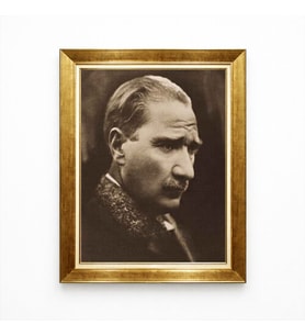 Tablore Atatürk Klasik Sepya Portre Nostaljik Çerçeveli Tablo
