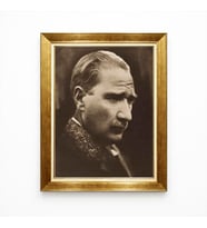 Tablore Atatürk Klasik Sepya Portre Nostaljik Çerçeveli Tablo