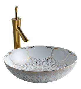 E-7032 Tezgah Üstü Lavabo Altın
