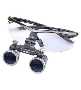 3.5x420mm Diş Cerrahi Gözlük Lens Büyüteç,taşıma Çantalı