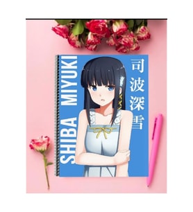 Miyuki Shiba Anime Defter 1 Adet Özel Tasarım A4 Boyutu Telli Çizgili Defter 21*29 Cm