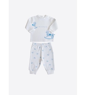 Organik My Toy Omuzdan Patlı  2'li Takım Mavi