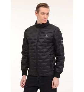 Lumberjack ML Amott Coat Erkek Günlük Mont (Siyah)
