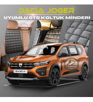 Dacia Joger Antrasit Renk Tay Tüyü Cepli & Terletmez Sırtlı Oto Koltuk Minder Seti - Koltuk Koruma Kılıfı (ÖN & ARKA TAM SET)