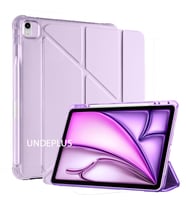 Apple iPad Air 11inç M4/M3/M2 2026-2024 Kılıf Kalem Bölmeli Trifolding Case