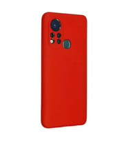 İnfinix Hot 11s Kılıf Nano İçi Kadife  - Kırmızı