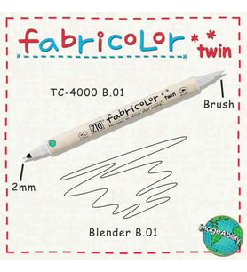 Zig Fabricolor Twin Çift Uçlu Kumaş Boyama Kalemi BLENDER (RENK AÇICI) 