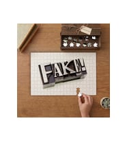 Fake Yazısı Tasarımı 240 parça Ahşap Puzzle Ahşap Kutuda MP00280