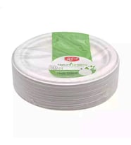 Roll-Up Nature Ekolojik Karton Kağıt Parti Tek Kullanımlık Tabak - 18 Cm. - 25 Adetlik 1 Paket