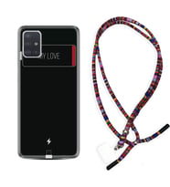 Samsung a71 A72 A73 A7 A9 2018 C7 C9 Kılıf Boyun Asklı Rasta Silikon My Love 1402