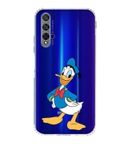 Huawei Honor 20  Kamera korumalı Kapak Donald Duck Tasarımlı  Şeffaf Kılıf