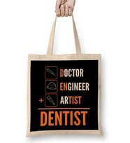 Doctor Engineer Artist Dentist 01 Bez Çanta Uzun Saplı