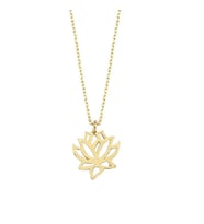 14 Ayar Altın Lotus Çiçeği Kolye
