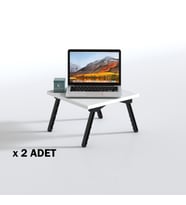 Kenzlife laptop dizüstü bilgisayar sehpası tankutay byz 2 li set 20*39*39 yemek sofra siyah ayak