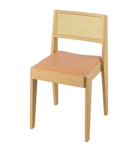 Döşemeli Ahşap Sandalye, Meşe-Rattan