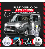 Fiat Doblo D4 2015-2023 Kısa Far Uyumlu Şimşek Etkili Led Xenon Performance Series H7