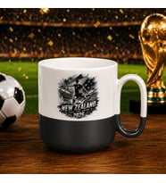 BK Gift Yeni Zenlanda Taraftar Temalı 2026 Dünya Kupası Tasarımlı Siyah Joyful Kupa Bardak