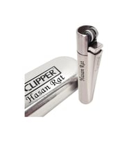 Sevgililer Gününe Özel İsim Baskılı Metal Renkli Clipper Çakmak