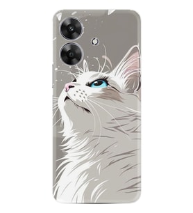 Note 60 Kılıf Boutique Baskılı Resimli Beyaz Kedi Pcode -061