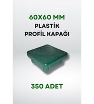 Plastik Profil Kapağı 60x60 MM (350 Adet) (Yeşil)
