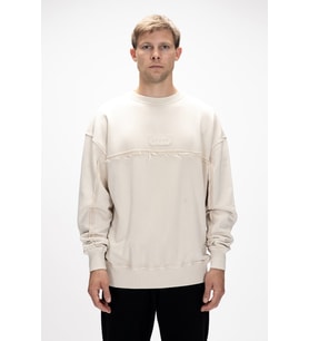 Vex Bej Oversize Erkek Sweatshirt