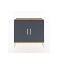 Arges Şifonyer 2 Raflı 2 Kapaklı 88x30x80 Çam-Antrasit
