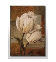 50cmX70cm Ahşap Tablo Beyaz Zambak Görseli