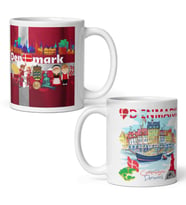 Danimarka Kupa Bardak 2 Adet Seyahat Hatıra Denmark Mug (Karışık)