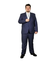 Mode XL Büyük Beden Takim Elbise Santos 19013 Lacivert