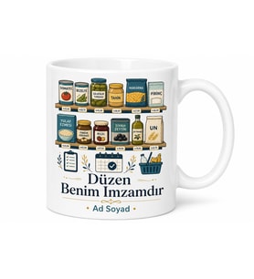 Reyon Görevlisi Ürün Dizme Fiyat Etiketi Tarih Kontrolü Kupa Bardak Hediye