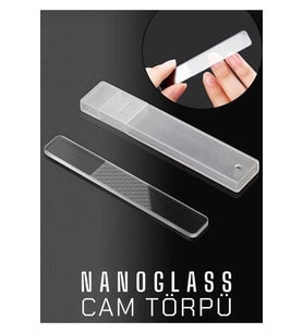 2 Adet Nano Cam Tırnak Törpüsü, Doğal Parlatıcı, Manikür ve Pedikür