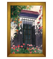 Manzara Temalı Kanvas Tablo 50 x 70 cm Gold Çerçeve