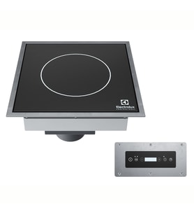 Electrolux Professional E4HDEDOS Plug-ın Inductıon Cook Top, Squared, Mono Zone, Drop-ın, 3000w ,602408