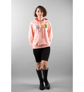 Pembe 2 Iplik Kapüşonlu Sweatshirt