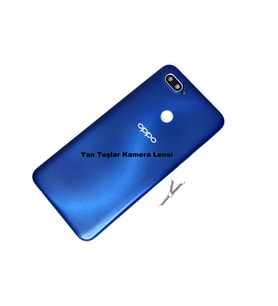 Tkgz Oppo A12 Kasa Arka Pil Batarya Kapağı MAVİ
