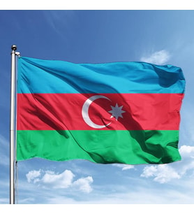 Azerbaycan Bayrağı 70x105 cm
