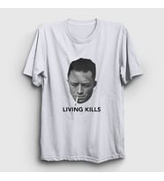Presmono Unisex Beyaz Living Kills Albert Camus T-Shirt 554051tt