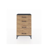 Arges Komodin 4 Çekmeceli 60x30x96 Antrasit-Çam