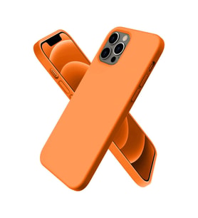 İphone 12 Pro Kılıf First Silikon - Turuncu